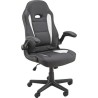 UNISIT SILLÓN GAMING GIRATORIO CON REPOSABRAZOS NEGRA Y BLANCA