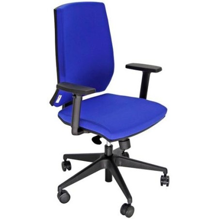 UNISIT SILLA LARISSA GIRATORIA SINCRO C/RUEDAS (INCLUYE BRAZOS) TEJIDO AZUL