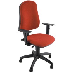 UNISIT SILLA ADMINISTRATIVA CP SIMPLE ROJA REPOSABRAZOS AJUSTABLES