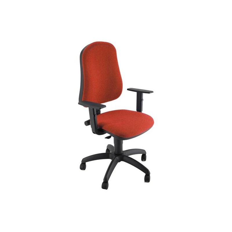 UNISIT SILLA ADMINISTRATIVA CP SIMPLE ROJA REPOSABRAZOS AJUSTABLES