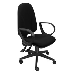 UNISIT SILLA ADMINISTRATIVA SINCRO TEAM NEGRA REPOSABRAZOS FIJOS