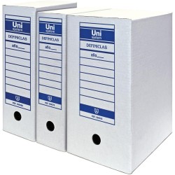 UNISYSTEM CAJA ARCHIVO DEFINICLAS FOLIO CARTÓN FOLIO DOBLE PACK 50 UD