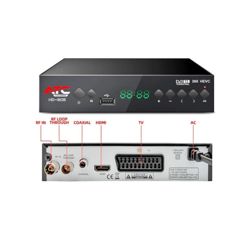 DECODIFICADOR DIGITAL TERRESTRE - SINTONIZADOR TDT T2