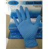 GUANTES DE NITRILO SIN POLVO TALLA M AZUL CAJA -100U-