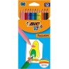 BIC LÁPICES DE COLORES KIDS TROPICOLORS C/SURTIDOS ESTUCHE 12 UD