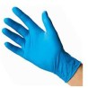 GUANTES DE NITRILO AZUL SIN POLVO TALLA XS CAJA -100-