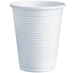VASO DE PLÁSTICO PP 220CC BLANCO CAJA 100 UD