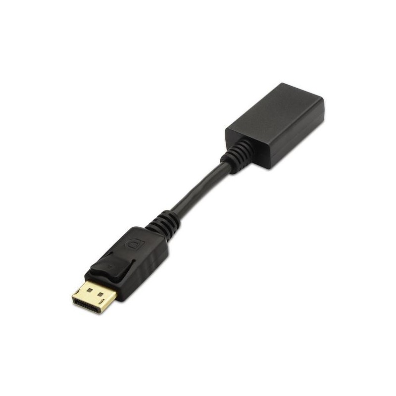 AISENS CONVERSOR DISPLAYPORT A HDMI, DP/M - HDMI A/H NEGRO 15CM