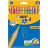 BIC LÁPICES DE COLORES KIDS TROPICOLORS C/SURTIDOS ESTUCHE 18 UD