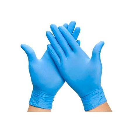 CAJA DE GUANTES DE VINILO SIN POLVO MULTIUSOS TALLA M -100U-