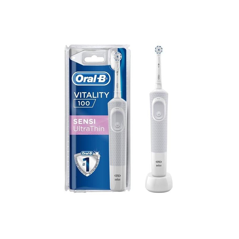 ORAL-B CEPILLO DE DIENTES ELECTRICO VITALITY 100 SENTIVE ULTRA THIN BLANCO