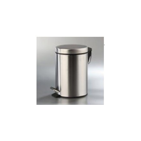 PAPELERA PEDAL 12L INOX BRILLO