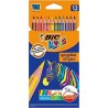BIC LÁPICES DE COLORES KIDS EVOLUTION STRIPES C/SURTIDOS ESTUCHE 12 UD