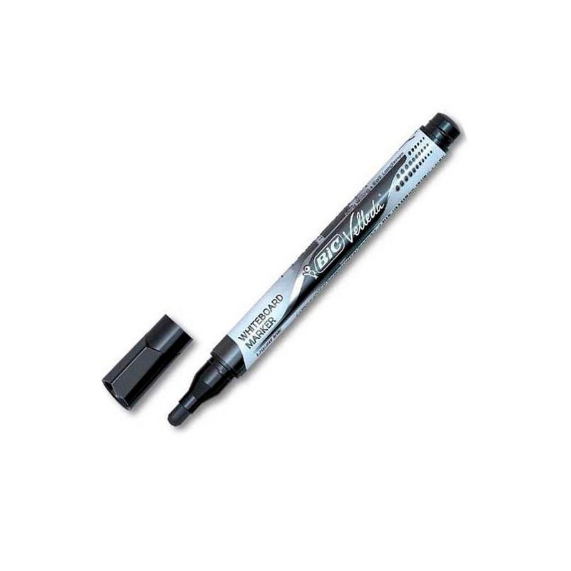 VELLEDA MARCADOR PIZARRA BLANCA POCKET PUNTA REDONDA NEGRO CAJA 12 UD