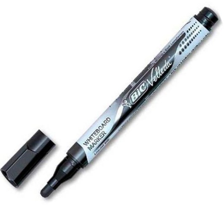 VELLEDA MARCADOR PIZARRA BLANCA POCKET PUNTA REDONDA NEGRO CAJA 12 UD