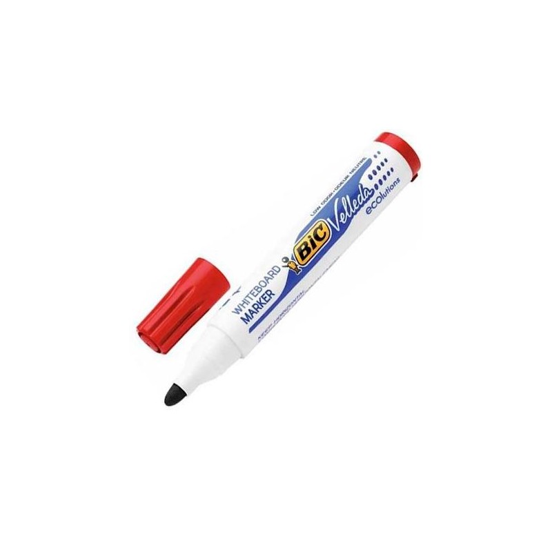 VELLEDA MARCADOR PIZARRA BLANCA ECOLUTIONS 1701 PUNTA REDONDA ROJO CAJA 12 UD