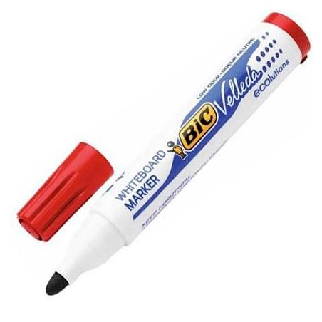VELLEDA MARCADOR PIZARRA BLANCA ECOLUTIONS 1701 PUNTA REDONDA ROJO CAJA 12 UD