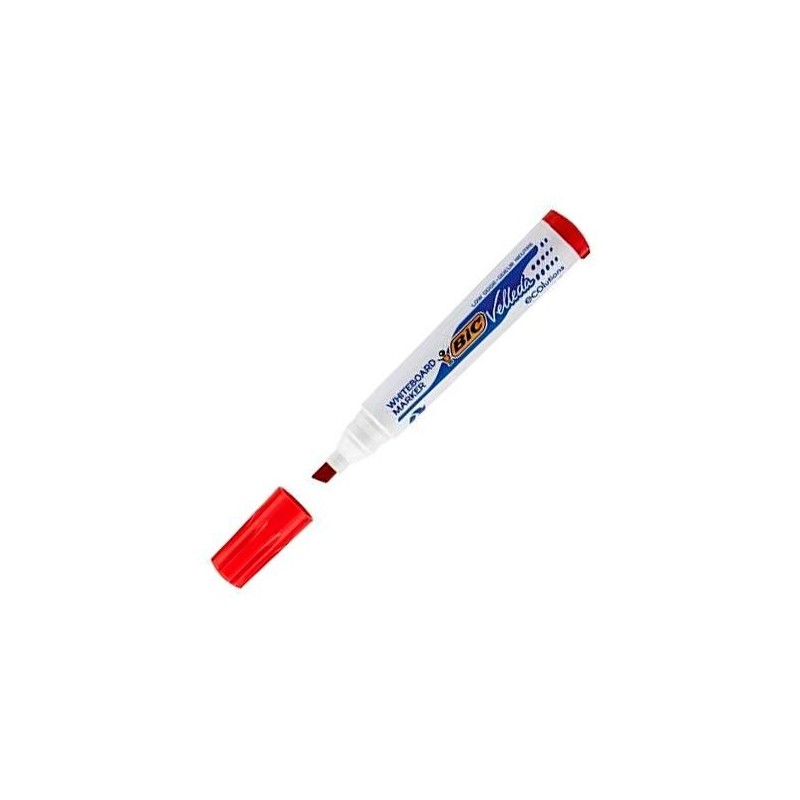 VELLEDA MARCADOR PIZARRA BLANCA ECOLUTIONS 1751 PUNTA BISELADA ROJO CAJA 12 UD