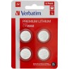 VERBATIM PILAS PLANAS LITIO CR2032 (PACK 4 UDS)