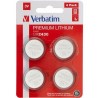 VERBATIM PILAS PLANAS DE LITIO 3V - CR2430 (4 PACK)