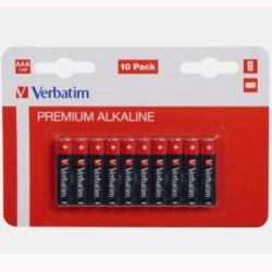 VERBATIM PILAS ALCALINAS AAA-LR03 -PACK 10U-