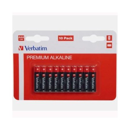 VERBATIM PILAS ALCALINAS AAA-LR03 -PACK 10U-