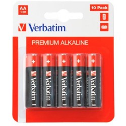 VERBATIM PILAS ALCALINAS AA - LR06 - PACK 10 UDS