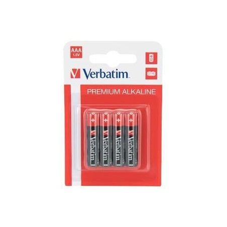 VERBATIM PILAS ALCALINAS AAA - LR03- PACK 4 UDS