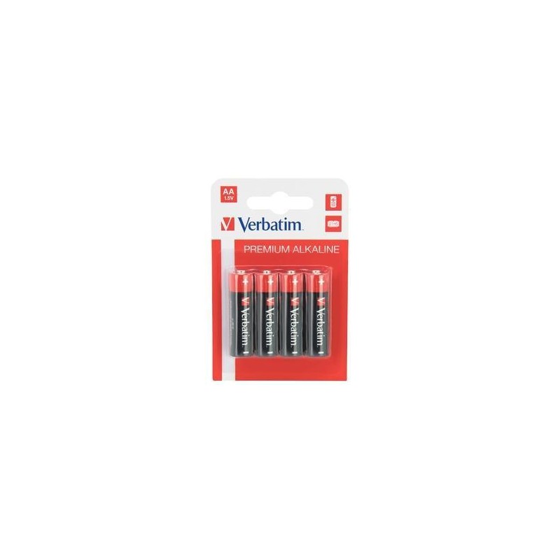 VERBATIM PILAS ALCALINAS AA - LR06 - PACK 4 UDS