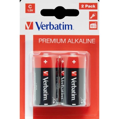 VERBATIM PILAS ALCALINAS C - LR14 - PACK 2 UDS