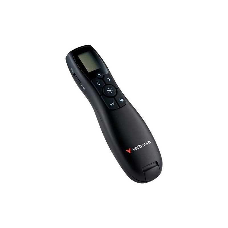 VERBATIM PUNTERO KEYNOTE LASER ROJO INALÁMBRICO C/ PANTALLA LCD NEGRO