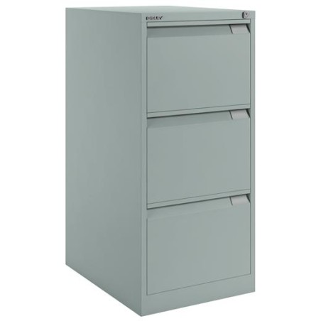 BISLEY ARCHIVADOR METÁLICO BS1633 PREMIUM 3 CAJONES FOLIO CARPETAS COLGANTES MULTIFORMATO FONDO 62CM GRIS