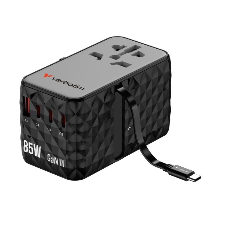 VERBATIM CARGADOR INALÁMBRICO GAN DE TELEFONO MAGNETICO DIAMON 85W