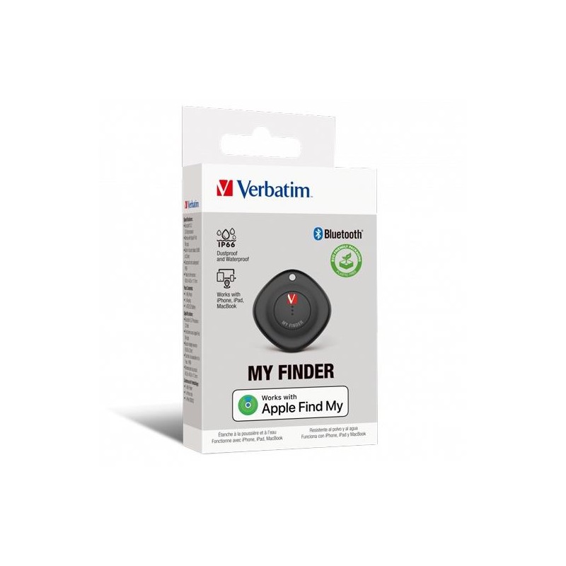 VERBATIM LOCALIZADOR DE LLAVES SOLO PARA APPLE CON LA APLICACION MY FINDER