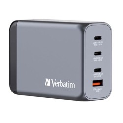 VERBATIM GNC-240 CARGADOR PARED GAN 240W USB-A 3.0 Y 3XUSB-C 3.0