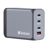 VERBATIM GNC-240 CARGADOR PARED GAN 240W USB-A 3.0 Y 3XUSB-C 3.0