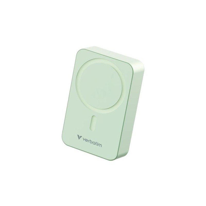 VERBATIM CARGADOR INALAMBRICO POWER BANK 20K MAH 1XUSB-C VERDE