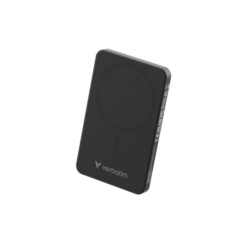 VERBATIM CARGADOR INALAMBRICO POWER BANK 5K MAH 1XUSB-C NEGRO