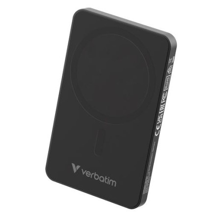 VERBATIM CARGADOR INALAMBRICO POWER BANK 5K MAH 1XUSB-C NEGRO