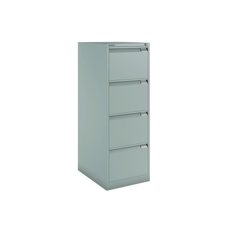 BISLEY ARCHIVADOR METÁLICO BS1643 PREMIUM 4 CAJONES FOLIO CARPETAS COLGANTES MULTIFORMATO FONDO 62CM GRIS