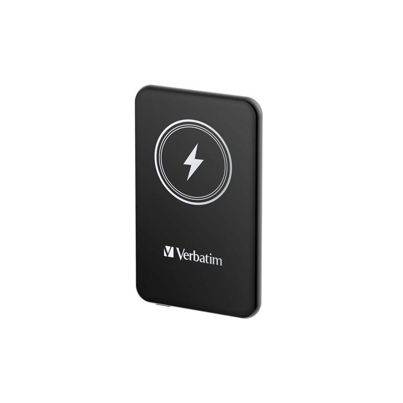 VERBATIM CARGADOR INALAMBRICO POWER BANK 5K MAH 1XUSB-C NEGRO