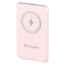 VERBATIM CARGADOR INALAMBRICO POWER BANK 5K MAH 1XUSB-C ROSA