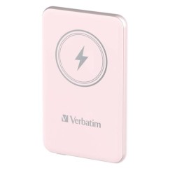 VERBATIM CARGADOR INALAMBRICO POWER BANK 10K MAH 1XUSB-C ROSA