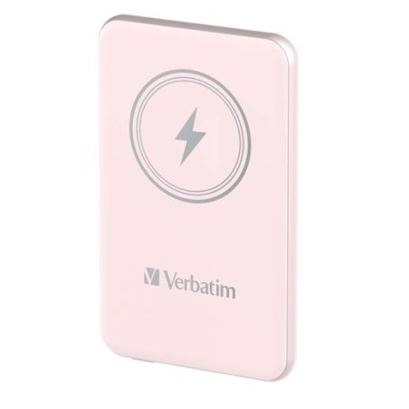 VERBATIM CARGADOR INALAMBRICO POWER BANK 10K MAH 1XUSB-C ROSA