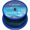 VERBATIM CD-R AZO, 700MB, 52X, 50 PACK SPINDLE, SUPERFICIE CRYSTAL