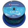 VERBATIM CD-R, 700MB, 52X, 50 PACK SPINDLE, SUPERFICIE EXTRA PROTECTION