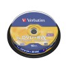 VERBATIM DVD+RW, 4.7GB, 4X, 10 PACK SPINDLE, SUPERFICIE MATT SILVER