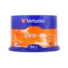 VERBATIM DVD-R, 4.7GB, 16X, 50 PACK SPINDLE, SUPERFICIE MATT SILVER
