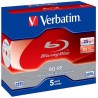VERBATIM BD-R BLU-RAY 25GB 6X SPEED DATALIFE - 5 EN CAJA JEWEL