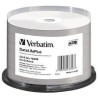 VERBATIM CD-R, 700MB, 52X, DATALIFEPLUS WIDE THERMAL PROFESSIONAL 50 PACK SPINDLE - NO ID BRAND (PRINT AREA: 23-118MM)
